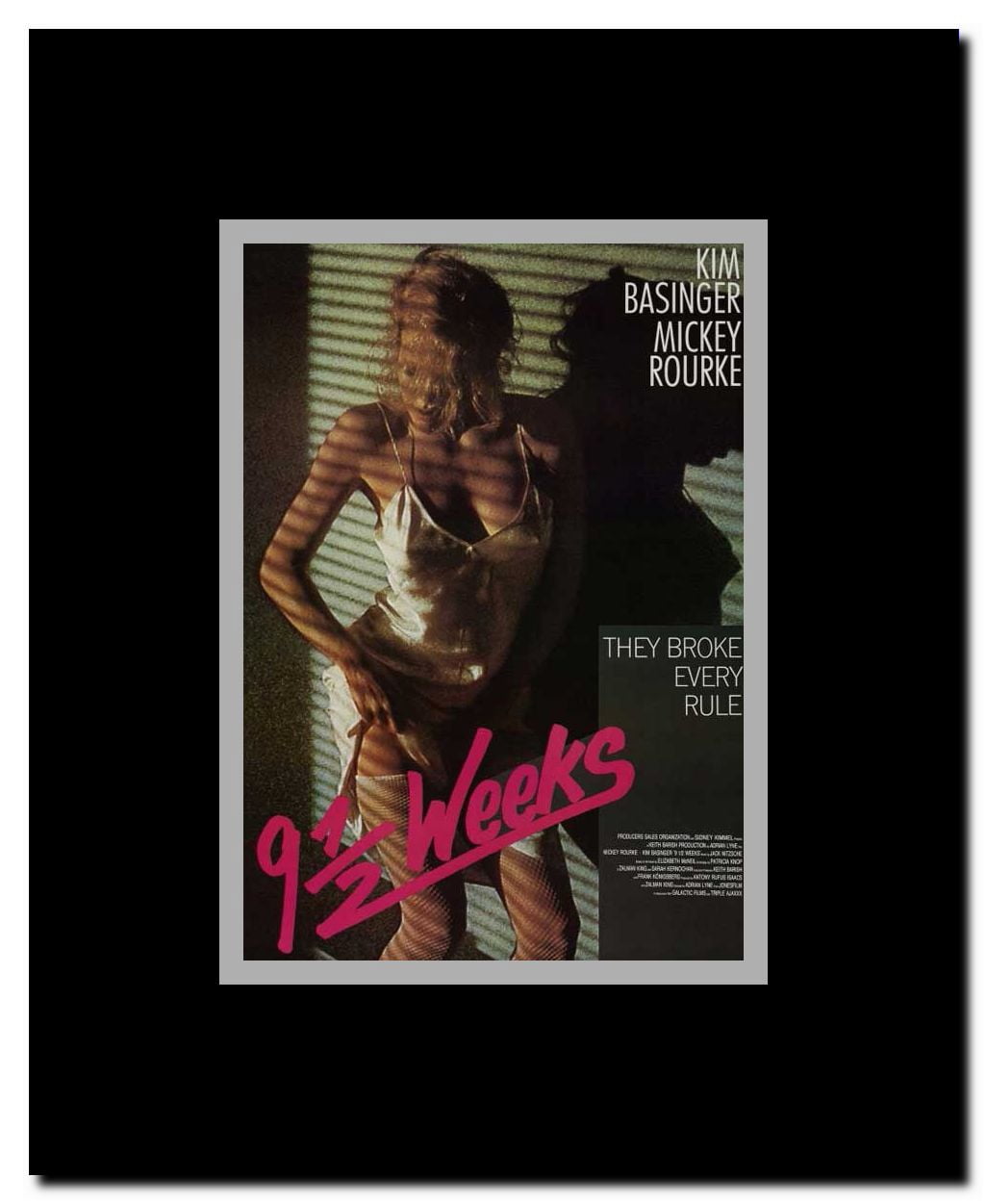 9 1/2 Weeks Framed Movie Poster