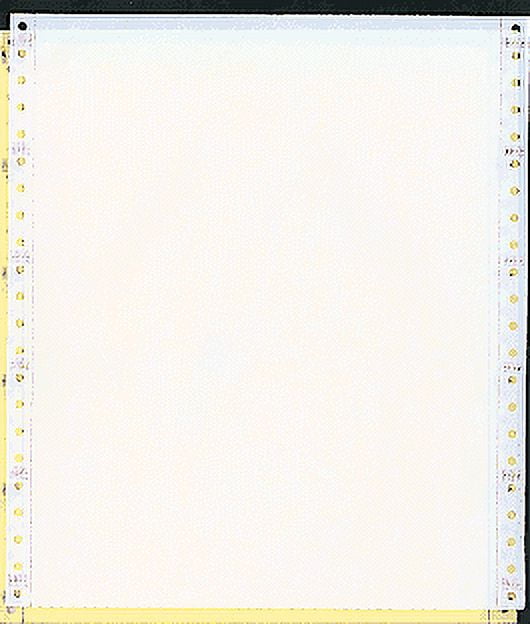 9-1/2 x 11" Continuous Paper 15# Color, 2 Part, Side Perfs