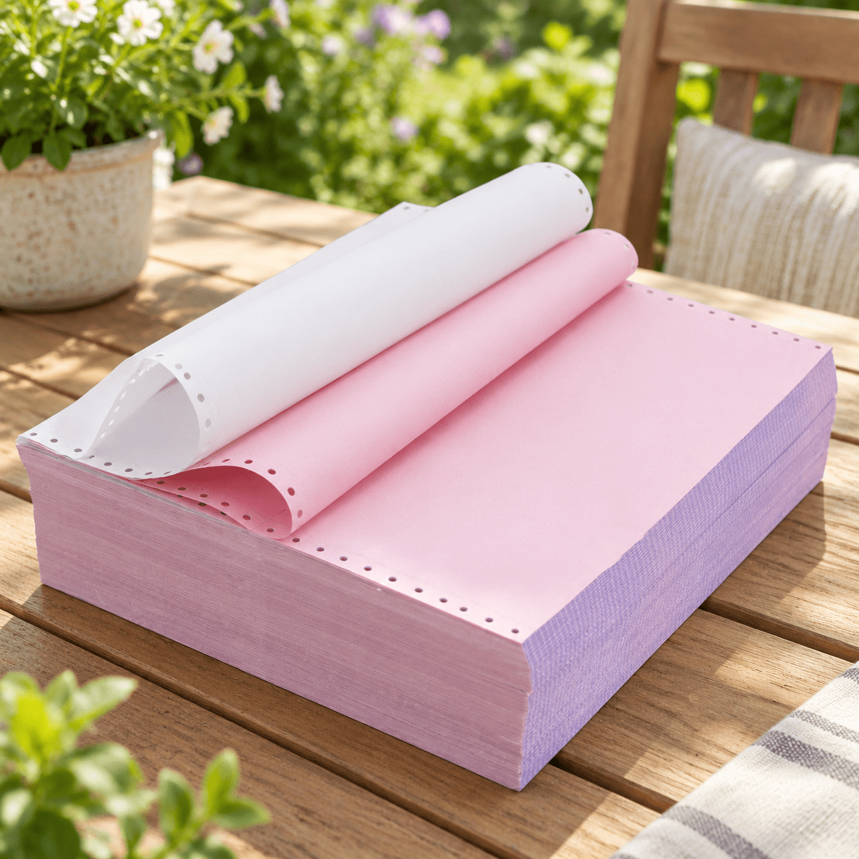 9-1/2 x 11 Inch 2 Part Continuous Carbonless Computer Paper, 1000 ...