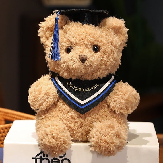 9.1" Graduation Bear Class of 2026 Graduation Gift Graduation Teddy Bear Plush with Graduation Cap Congrats Grad Bear Stuffed Animal Graduation Gift for Her Him High School College Bachelor