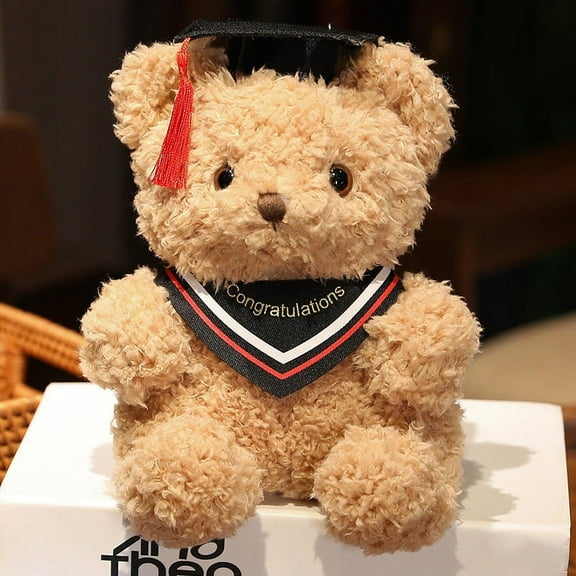 9.1" Graduation Bear Class of 2026 Graduation Gift Graduation Teddy Bear Plush with Graduation Cap Congrats Grad Bear Stuffed Animal Graduation Gift for Her Him High School College Bachelor