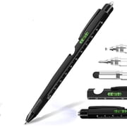 9 in 1 Multitool Pen, Stocking Stuffers Gifts Unique Christmas Birthday Multi Tool Pen for Men Dad Husband Who Have Everything, Cool Gadgets Pocket Multi Tool Black