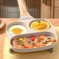 thumbnail image 1 of "9.1" Nonstick Square Grill Pan - 3-Section Breakfast Skillet, Die-Cast Aluminum, Free from PFOA/PFOS/APEO, Compatible with Induction, Gas, Electric & Ceramic Cooktops", 1 of 9