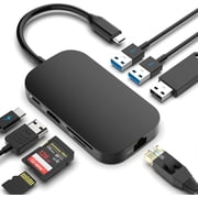 TOTU 9 in 1 USB C Hub Compatible with MacBook Pro Air and Type C Laptops