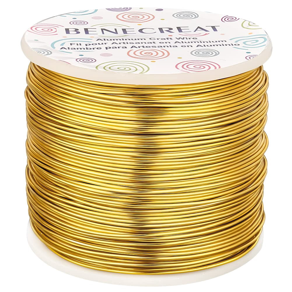 9 10 12 15 17 18 20 Gauge Gold Aluminum Wire (18 Gauge 492 FT) Anodized Jewelry Craft Making Beading Floral Colored Aluminum Craft Wire for Garden Model Making DIYDIY