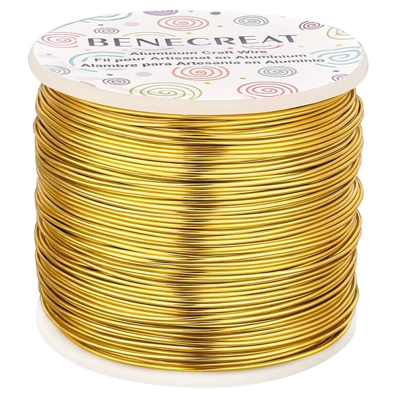 9 10 12 15 17 18 20 Gauge Gold Aluminum Wire (18 Gauge 492 FT) Anodized Jewelry Craft Making Beading Floral Colored Aluminum Craft Wire for Garden Model Making DIYDIY