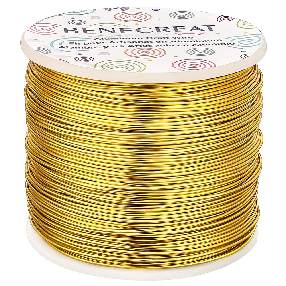 9 10 12 15 17 18 20 Gauge Gold Aluminum Wire (18 Gauge,492 FT) Anodized Jewelry Craft Making Beading Floral Colored Aluminum Model Making