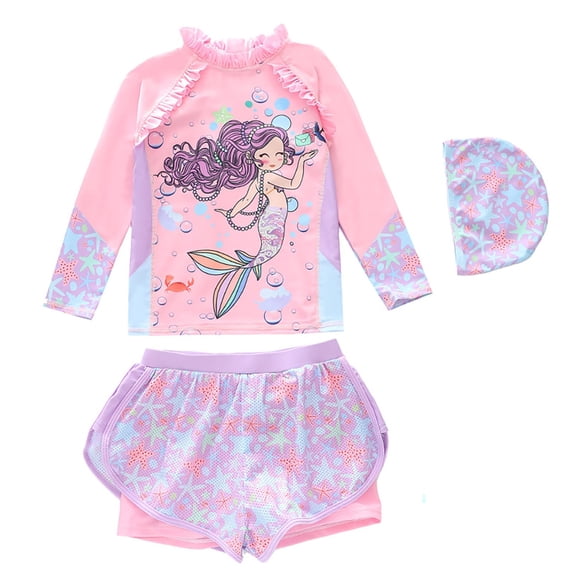 9-10 T Swimsuit For Girls Korean Style Girls Swimsuit Cute Sun Beach Pool Outfit For Toddler And Big Kid Swimwear