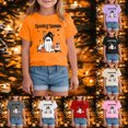 thumbnail image 1 of 9-10 Years Girl Halloween T Shirt Halloween Shirts Funny Holiday Tee Top Halloween T-Shirt Party Gift, 1 of 7