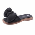 thumbnail image 1 of 9-10 Years Little Big Girls Sandals Soft Sole Anti-Slip Summer Princess Dress Toddler Shoes Baby Girls Cute Bow Non-slip Soft Sole Beach Roman Sandals Slippers Black, 1 of 5