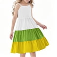 thumbnail image 1 of 9-10 Years Little Girls Sleeveless Dresses Summer Cotton Casual Skater Swing Twirly Sundress, 1 of 7