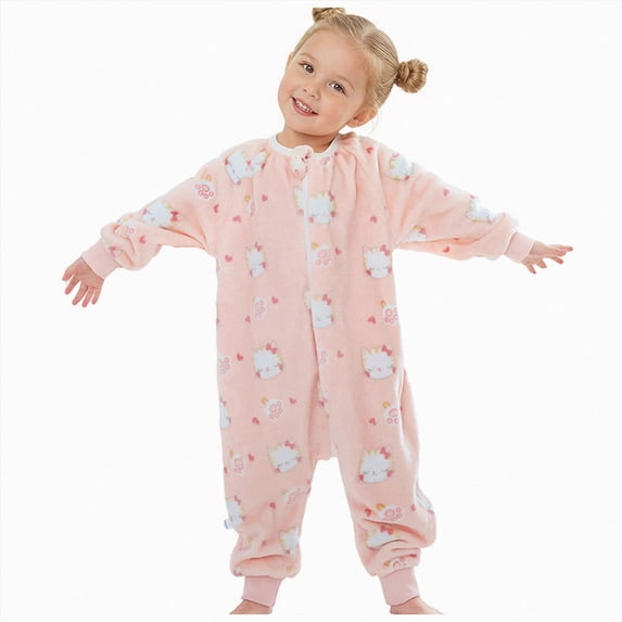 9-10 Years Newborn Infant Preemie Sleeping Pajamas Baby Sleeping Bag Sack With Legs Long Sleeve Pink Rompers Baby Gift