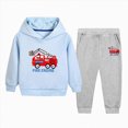 thumbnail image 1 of 9-10 Years Toddler Boys 2 Piece Outfit Set Fire Engine Graphic Hoodie and Pants, 1 of 5