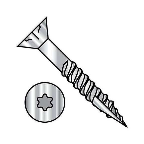 9-10X3 6 Lobe Flat Nib Coarse Thread Type17 Exterior screw Part Thread 18 8 Stainless Steel (Pack Qty 1,500) BC-0948DTF17188