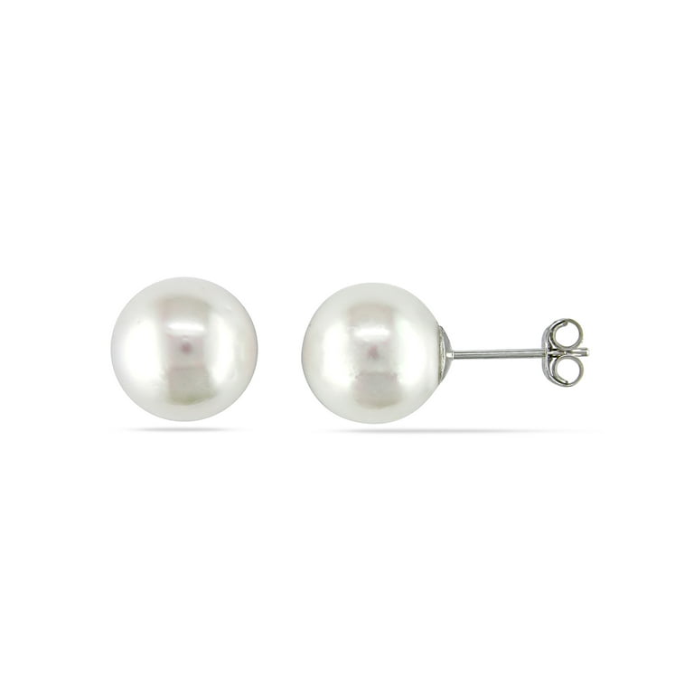 White gold deals earrings walmart