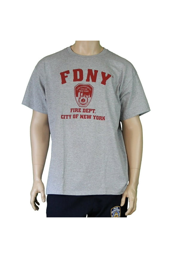 9/11 10 Year Memorial FDNY Short Sleeve T-Shirt Gray 2Xl