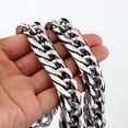 thumbnail image 1 of 9/11/13/16/19/21MM Heavy Polished Men/Women Stainless Steel Silver/Gold Color Cuban Curb Link Chain Necklace Or Bracelet, 1 of 6