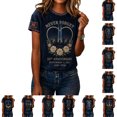 thumbnail image 1 of 9/11 25th Anniversary Shirt T Shirts for Women Never Forget 911 Patriotic Vintage Memorial Day Faith Tshirt Gray L, 1 of 3