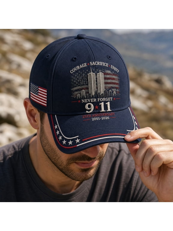 9/11 Baseball Hat We Will Never Forget 9 11 Trucker Hat Patriot Day Hat Remember 911 Memorial Baseball Cap for Men