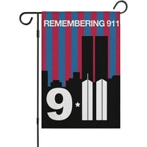 9/11 Garden Flag 911 Small Yard Flags for Outdoor September 11th We Will Never Forget Decorative Flag Patriotic Memorial 911 Garden Flag for Outside