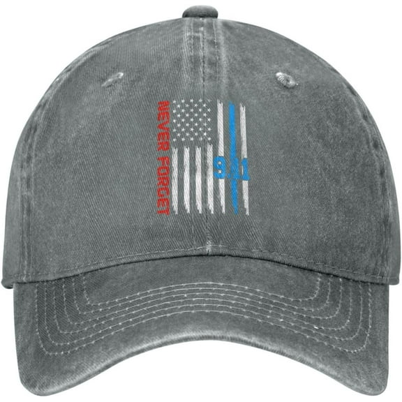 9/11 Hat We Will Never Forget 9 11 Trucker Hat Patriot Day Hat Remember 911 Memorial Baseball Cap for Women Men Black