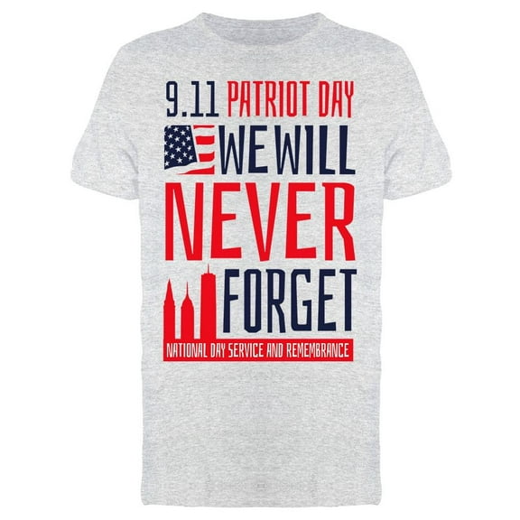 9.11 Patriot Day. Poster T-Shirt Men -Image by Shutterstock, Male Medium
