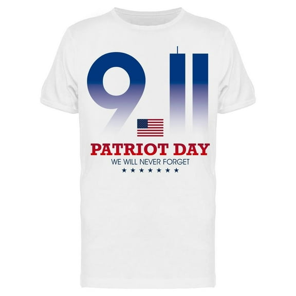 9.11 Patriot Day T-Shirt Men -Image by Shutterstock, Male Large