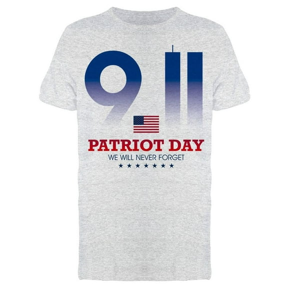 9.11 Patriot Day T-Shirt Men -Image by Shutterstock, Male XX-Large