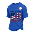 thumbnail image 1 of 9/11 Shirt for Men Never Forget 911 T Shirt 25th Anniversary USA Shirts American Flag Patriotic Short Sleeve Tops, S, 1 of 4