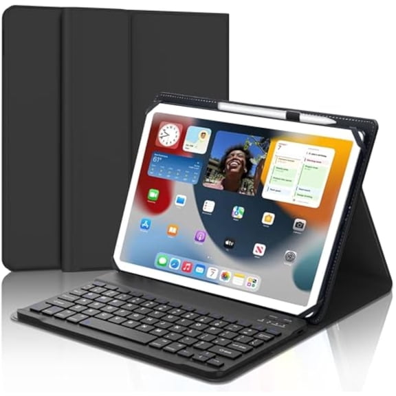 9–11" Universal Bluetooth Keyboard Case with Elastic Straps 中文翻译