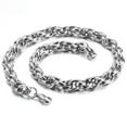 thumbnail image 1 of 9/11mm Heavy Stainless steel Silver Twist Chain Chain Mens Necklace Or Bracelet, 1 of 4