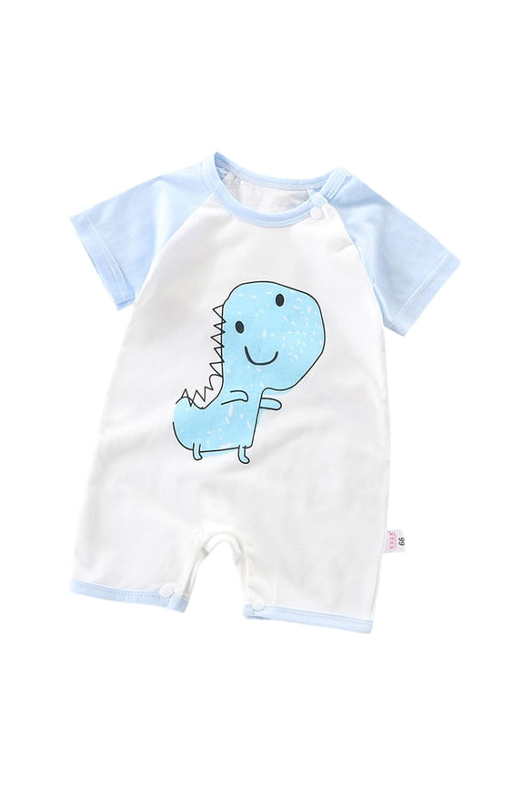 9-12 Month Boy Clothes Baby Long Sleeve Romper Jumpsuit One Piece Pajamas Boy Girl Coverall Sleeper,Sky Blue