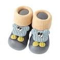 thumbnail image 1 of 9-12 Months Baby Toddler Shoes Soft Bottom Autumn And Winter Non-slip Baby Children Plus Velvet Thick Warm Floor Socks Shoes Navy, 1 of 4