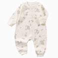 thumbnail image 1 of 9-12 Months Newborn Bodysuit Baby Pure Cotton Long Sleeved Newborn Toddler Clothes Boys And Girls Baby Romper Pajamas Crawling Clothes Beige Newborn Gift, 1 of 7