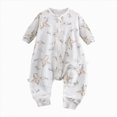 thumbnail image 1 of 9-12 Months Newborn Boys Jumpsuit Infant Sleep Sack Jumpsuit For Babies And Toddlers Homewear Zippered Kick Blanket Sleep Sack With Separated Legs Light Purple, 1 of 5