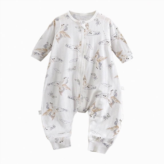 9-12 Months Newborn Boys Jumpsuit Infant Sleep Sack Jumpsuit For Babies And Toddlers Homewear Zippered Kick Blanket Sleep Sack With Separated Legs Light Purple