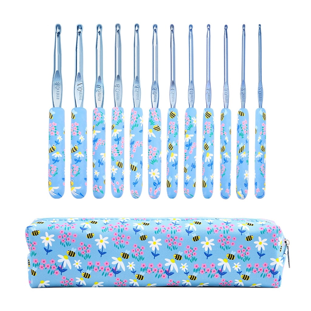 9/12Pcs Ergonomic Crochet Hook for Beginner Knitting Sweater 2.0mm-6.0mm OR 2.0mm-8.0mm Ergonomic Grip Crochet Hook