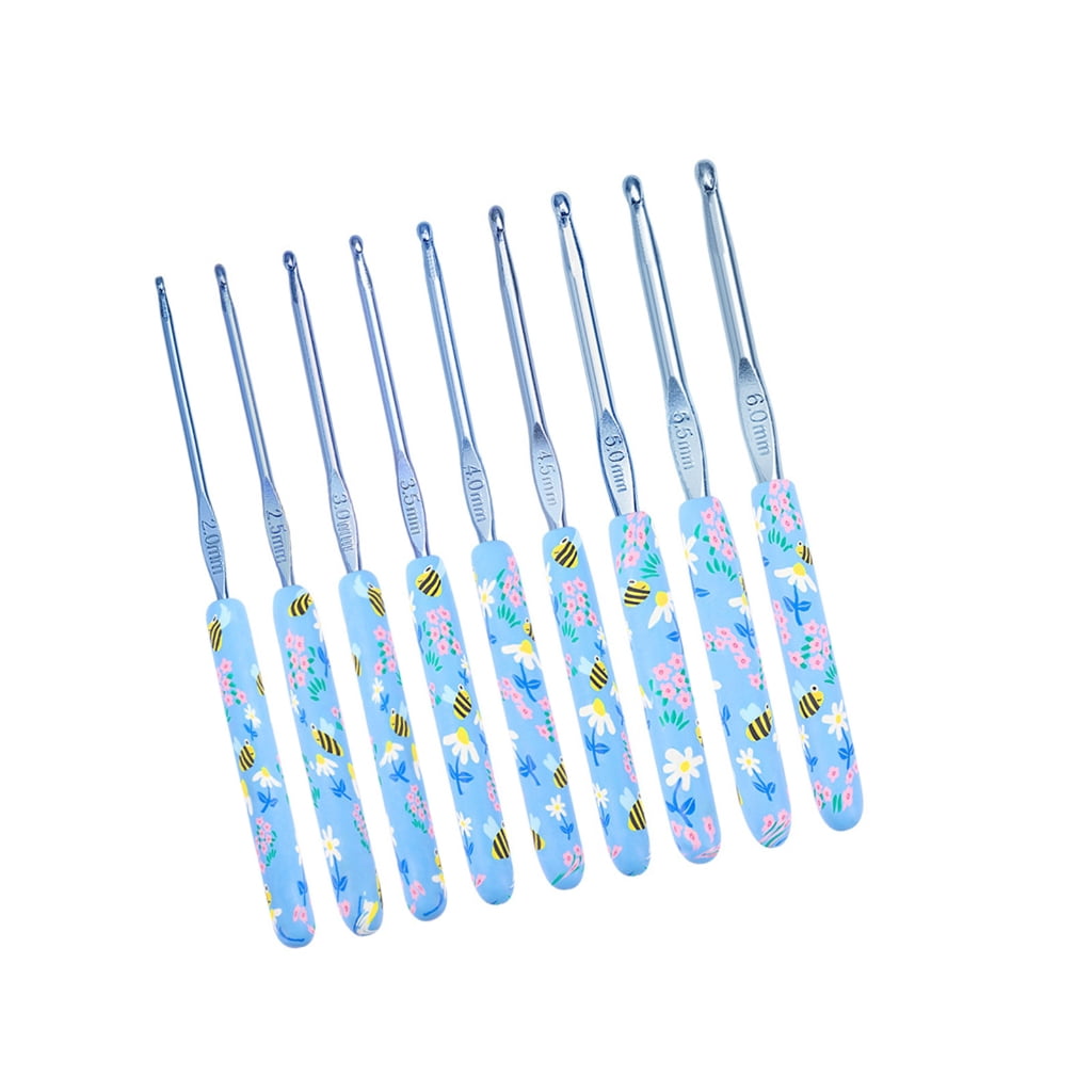 9/12Pcs Ergonomic Crochet Hook for Beginner Knitting Sweater 2.0mm-6.0mm OR 2.0mm-8.0mm Ergonomic Grip Crochet Hook