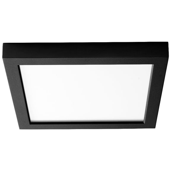 9.13 inch 18.5W 1 Led Square Flush Mount-Black Finish Bailey Street Home 766-Bel-4236060