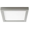 thumbnail image 1 of 9.13 inch 18.5W 1 Led Square Flush Mount-Satin Nickel Finish Bailey Street Home 766-Bel-4236062, 1 of 1