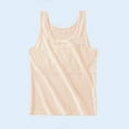 thumbnail image 1 of 9-14 Years Girls Tank Top with Built in Bra Training Bras Cotton Camisole Built in Bra Undershirts with Shelf Bra Beige 9-10 Years, 1 of 4