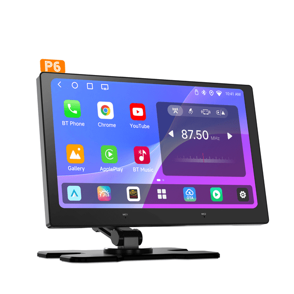 9.15" QLED Portable Carplay Screen for Car Wireless Apple Carplay & Android Auto, Dual Wi-Fi, Bluetooth, GPS, OTA Updates,Trucks & SUVs