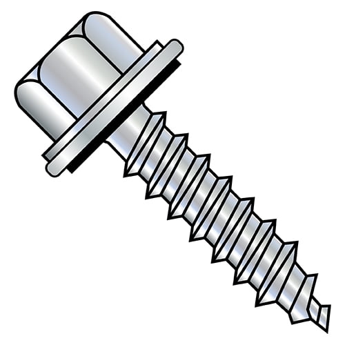9-15X1 Unslotted Hi-Hex Washer shoulder Pole Grip Stainless Bond Wash Ful Thread 1000hr Salt Spray (Pack Qty 2,500) BC-0916HHWSBSHC