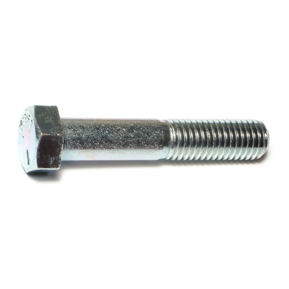 9/16"-12 x 3" Zinc Plated Grade 5 Steel Coarse Thread Hex Cap Screws CSHS5-544