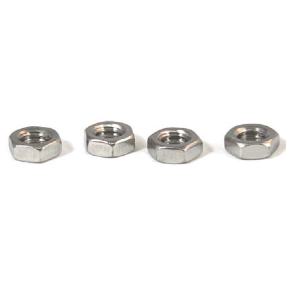 9/16-18 Hex Jam Nuts / Steel / Plain - 800 Piece Carton