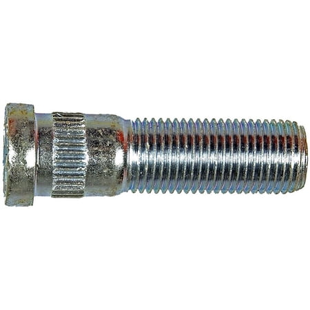 9/16-18 Serrated Wheel Stud - 0.625 In. Knurl, 2 In. Length