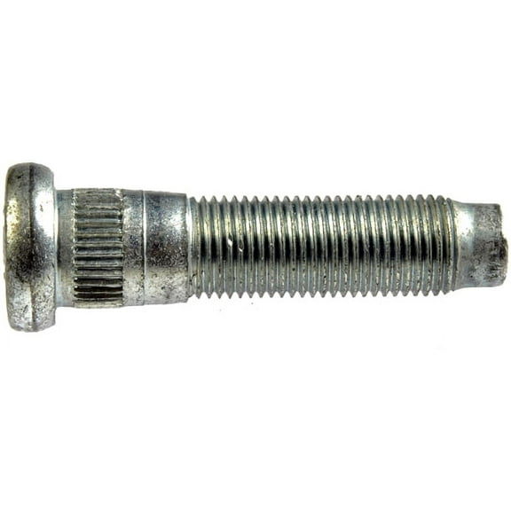 9/16-18 Serrated Wheel Stud - 0.648 In. Knurl, 2-13/32 In. Length