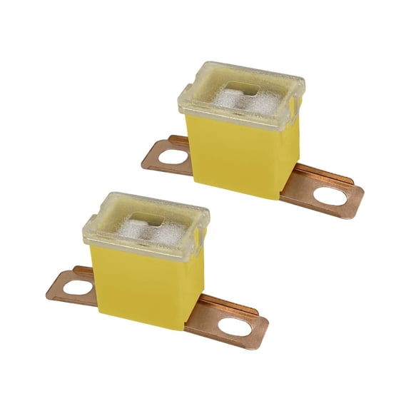 9/16" Bent Male Terminal 60 Amp Fuse Replacement for PAL Auto Link, FLD Fuse Cartridge - Automotive Car Truck Audio RV (60A, 2 Pack)