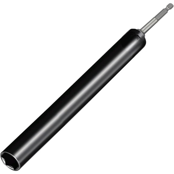 9/16" Impact Power Nut Driver Set - Long Reach Hex Nut Runner with 1/4" Hex Shank, for Efficient Construction Work, 9/16" Deep Socket