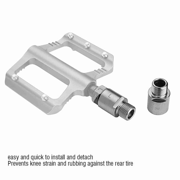 9/16" Thread Bicycle Pedal Extenders, Easy Install, <span Style="background:red"></span>,Molybdenum Steel, Enhanced Comfort Pair